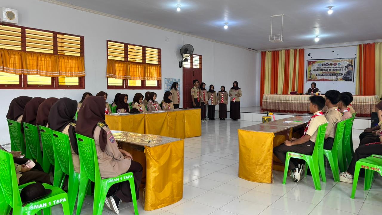 Pelaksanaan Musyawarah Besar Dewan Ambalan Pramuka SMA Negeri 1 Tapa